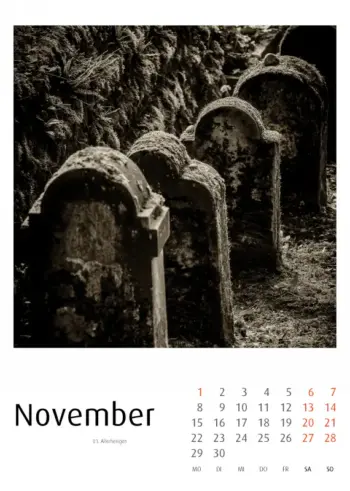 Bergfriedhof Heidelberg Kalender 2027 - Frank Schindelbeck Fotografie