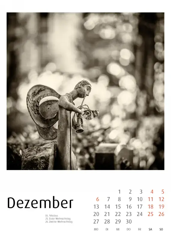 Bergfriedhof Heidelberg Kalender 2027 - Frank Schindelbeck Fotografie