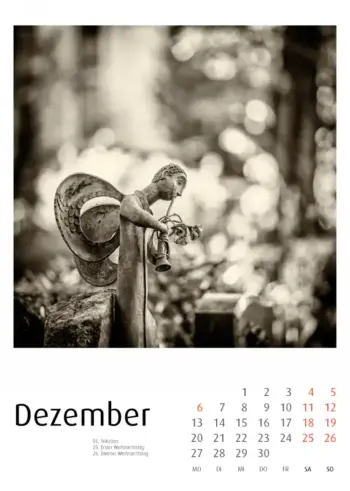 Bergfriedhof Heidelberg Kalender 2027 - Frank Schindelbeck Fotografie