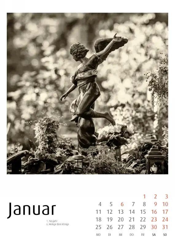 Bergfriedhof Heidelberg Kalender 2027 - Frank Schindelbeck Fotografie