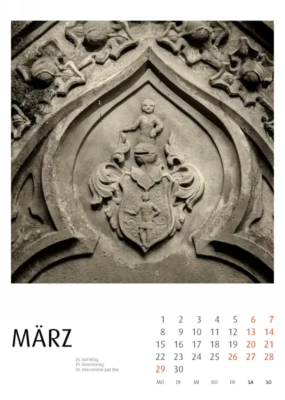 Bergfriedhof Heidelberg Kalender 2027 - Frank Schindelbeck Fotografie