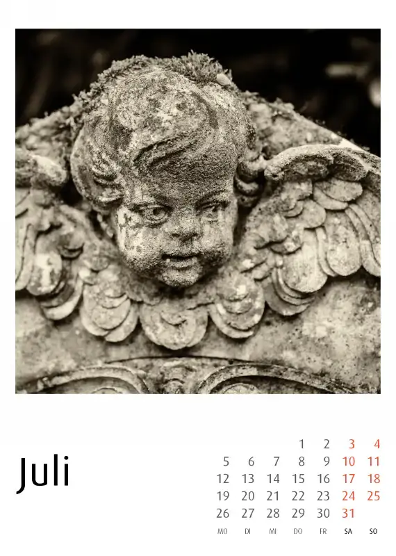 Bergfriedhof Heidelberg Kalender 2027 - Frank Schindelbeck Fotografie
