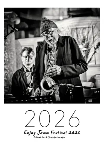 Enjoy Jazz Kalender 2026 - Fotos: Frank Schindelbeck Jazzofotgrafie