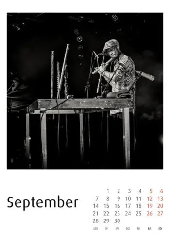 Enjoy Jazz Kalender 2026 - Fotos: Frank Schindelbeck Jazzofotgrafie