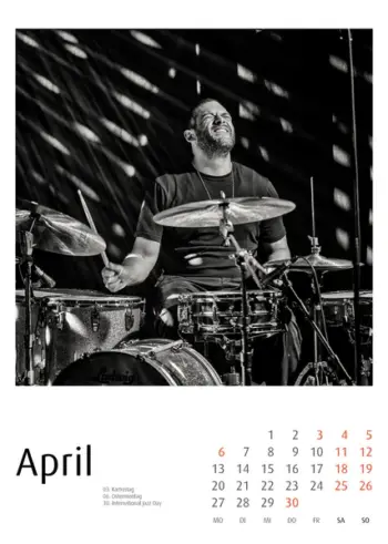 Enjoy Jazz Kalender 2026 - Fotos: Frank Schindelbeck Jazzofotgrafie