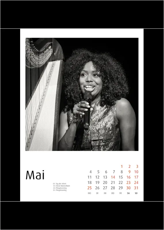 Enjoy Jazz Kalender 2026 - Fotos: Frank Schindelbeck Jazzofotgrafie