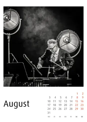 Enjoy Jazz Kalender 2026 - Fotos: Frank Schindelbeck Jazzofotgrafie