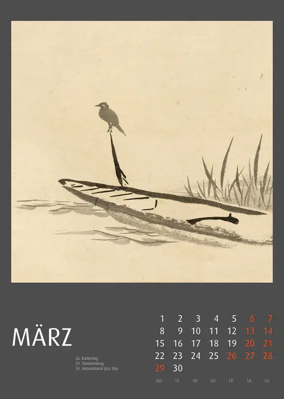 Japanische Farbholzschnitte 2027 - Tiere - Fotokalender - Kalenderexperte