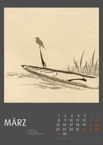 Japanische Farbholzschnitte 2027 - Tiere - Fotokalender - Kalenderexperte